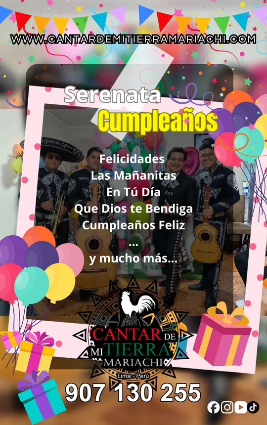 Serenata para Cumpleaños - CANTAR DE MI TIERRA MARIACHI