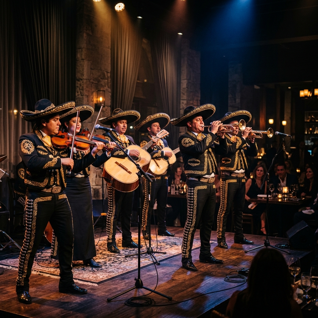 Mariachi Cantar de mi tierra actuando en vivo